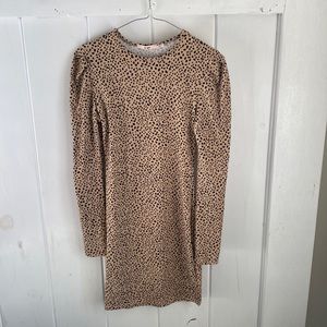 Mi Ami spotted puff sleeve mini dress. Size XS. Like new.